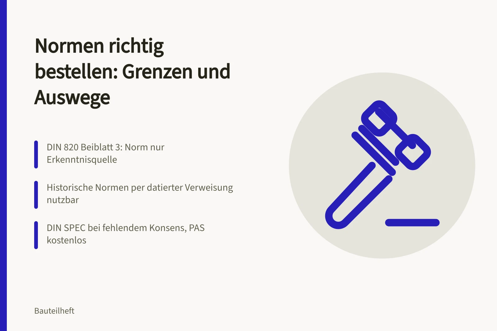 DIN 820 Beiblatt 3: Normen als Erkenntnisquelle, DIN SPEC als Ausweg