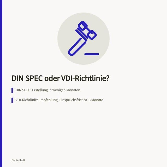 Regelwerke DIN SPEC und VDI-Richtlinie für Sonderlager-Beschaffung. Wann hilft eine DIN SPEC bei der Beschaffung von Sonderlagern?